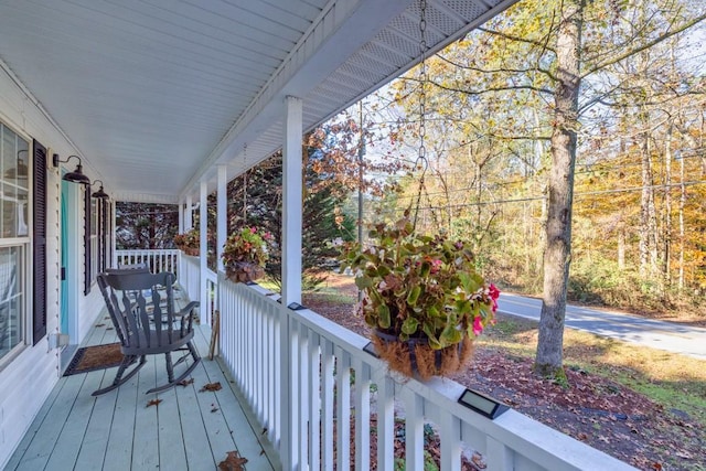 view of deck