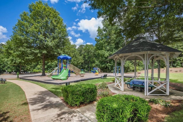 212 Westwind Dr, Newnan, GA 30263 - community jungle gym with a gazebo and a yard