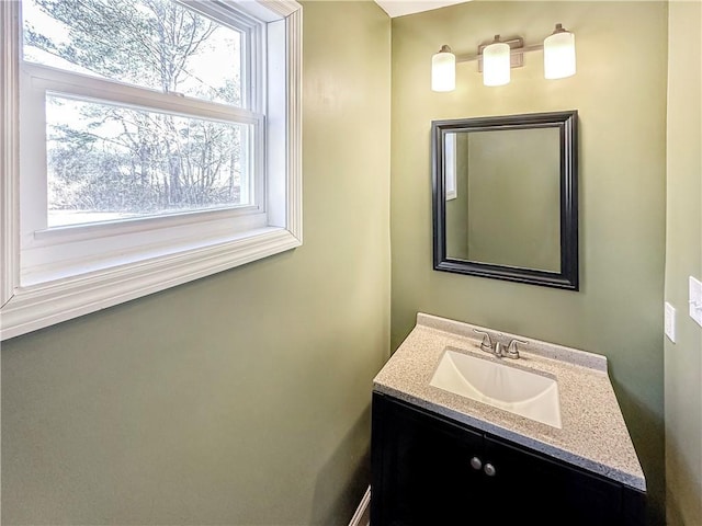 bathroom featuring vanity