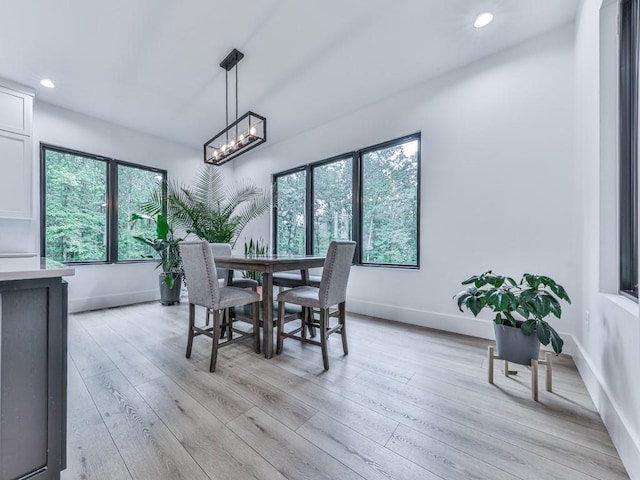 106 Belmont Dr, Canton, GA 30115 - dining area with light wood-style flooring and recessed lighting