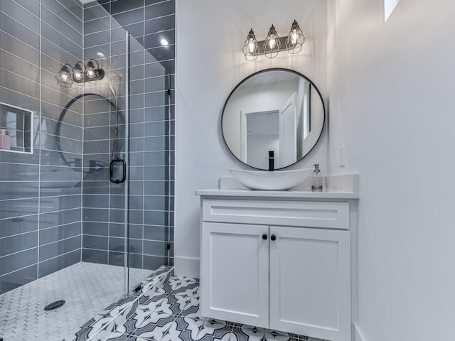 106 Belmont Dr, Canton, GA 30115 - bathroom with a shower stall and vanity