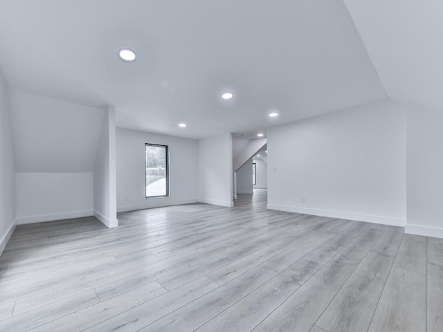 106 Belmont Dr, Canton, GA 30115 - additional living space featuring recessed lighting, light wood-style flooring, and lofted ceiling