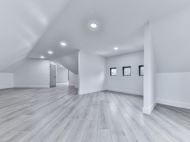 106 Belmont Dr, Canton, GA 30115 - bonus room featuring vaulted ceiling, light wood finished floors, and recessed lighting