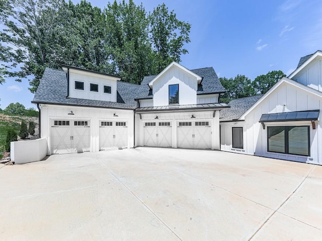 106 Belmont Dr, Canton, GA 30115 - view of front facade featuring board and batten siding, roof with shingles, and concrete driveway
