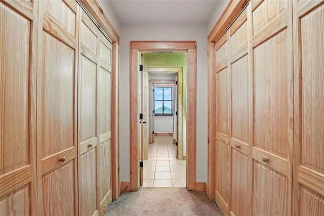 929 Hickory Nut Mountain Rd, Tallulah Falls, GA 30573 - corridor featuring light colored carpet and light tile patterned flooring