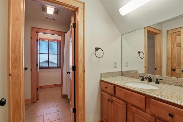 929 Hickory Nut Mountain Rd, Tallulah Falls, GA 30573 - full bathroom featuring vanity and tile patterned flooring