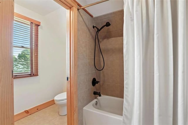 929 Hickory Nut Mountain Rd, Tallulah Falls, GA 30573 - full bath featuring shower / bath combo with shower curtain and tile patterned floors