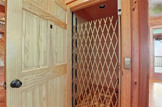 929 Hickory Nut Mountain Rd, Tallulah Falls, GA 30573 - elevator featuring wood walls