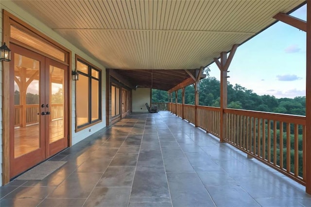 929 Hickory Nut Mountain Rd, Tallulah Falls, GA 30573 - view of patio / terrace featuring french doors