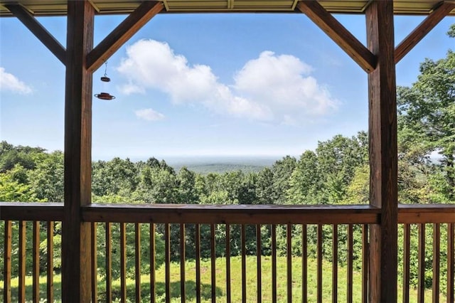 929 Hickory Nut Mountain Rd, Tallulah Falls, GA 30573 - view of wooden deck