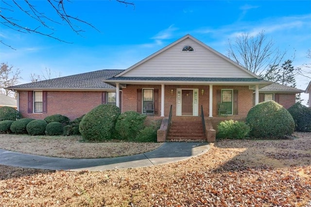 view of front of home with a porch