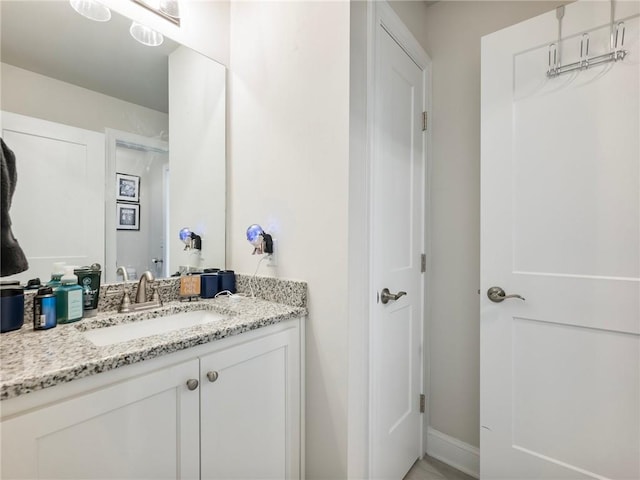 bathroom with vanity