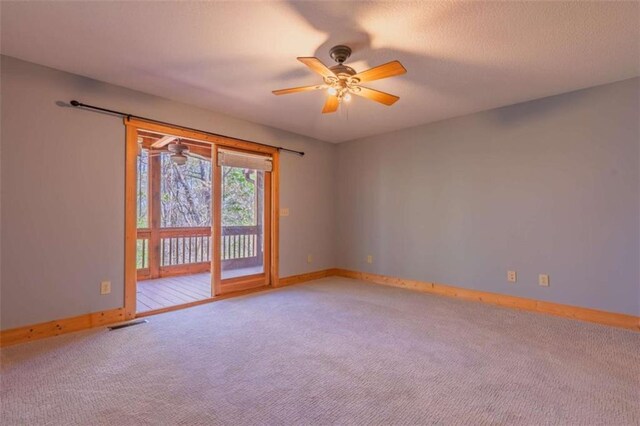 342 Zenith Trl, Ellijay, GA 30540 - carpeted empty room featuring visible vents, ceiling fan, and baseboards