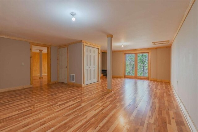 342 Zenith Trl, Ellijay, GA 30540 - spare room with visible vents, light wood-type flooring, and baseboards