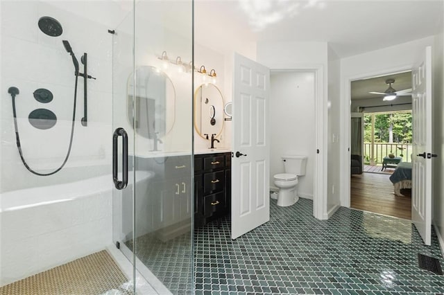 86 Sleepy Hollow Rd, Dahlonega, GA 30533 - ensuite bathroom with a shower stall, vanity, and tile patterned flooring
