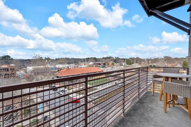 view of balcony