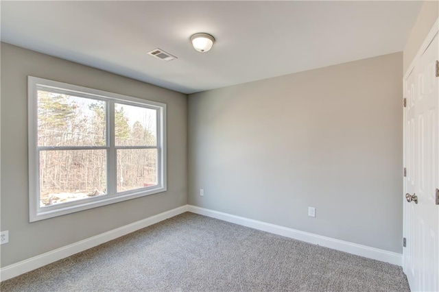 spare room featuring carpet floors