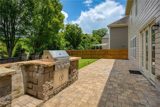 4652 Prater Way SE, Smyrna, GA 30080 - view of patio / terrace with area for grilling and french doors