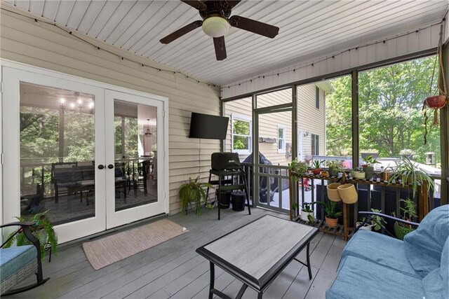 1536 Enota Ave, Gainesville, GA 30501 - bedroom featuring visible vents, ceiling fan, and wood finished floors
