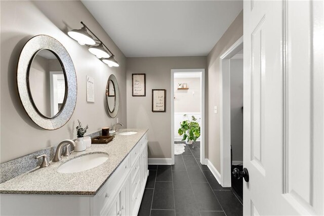 1536 Enota Ave, Gainesville, GA 30501 - full bath featuring a freestanding bath, tile patterned flooring, and wainscoting