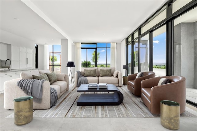 2425 Peachtree Rd NE Unit 1503, Atlanta, GA 30305 - living room with floor to ceiling windows