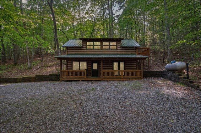 251 Honeysuckle Way, Blue Ridge, GA 30513 - view of front of house with metal roof