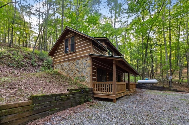 251 Honeysuckle Way, Blue Ridge, GA 30513 - view of side of property featuring stone siding