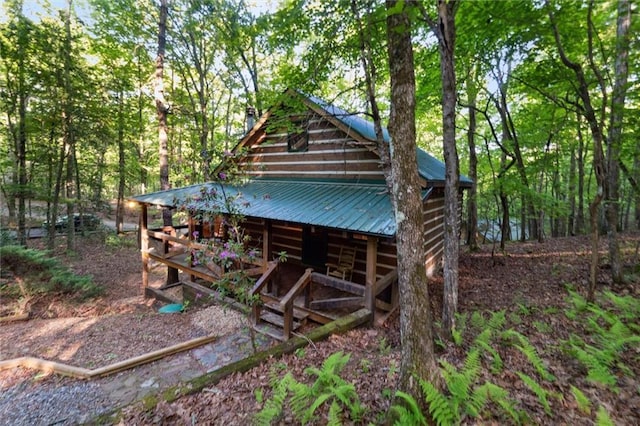 251 Honeysuckle Way, Blue Ridge, GA 30513 - view of outdoor structure with a forest view