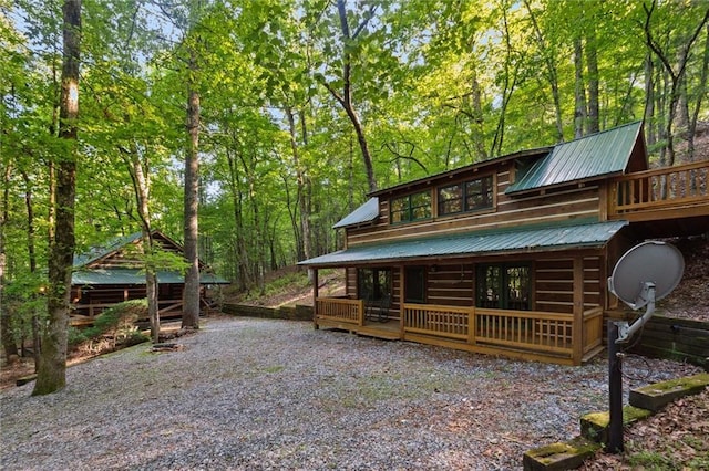 251 Honeysuckle Way, Blue Ridge, GA 30513 - view of front of property with metal roof