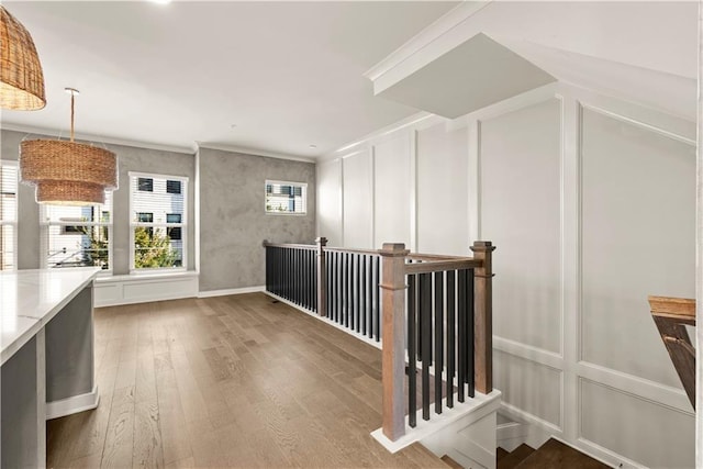 bonus room with hardwood / wood-style flooring