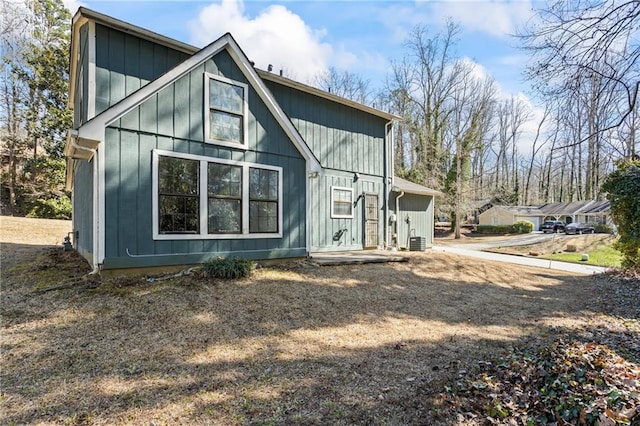 801 Hemingway Rd, Stone Mountain, GA 30088 - back of house with board and batten siding