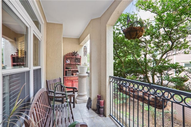 view of balcony
