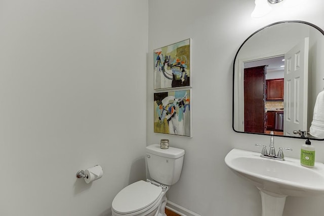 7405 Brookstone Way, Flowery Branch, GA 30542 - half bath featuring toilet and baseboards