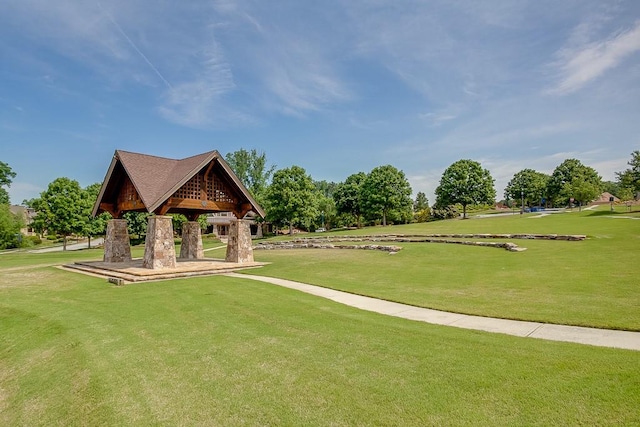 7405 Brookstone Way, Flowery Branch, GA 30542 - view of property's community featuring a gazebo and a yard