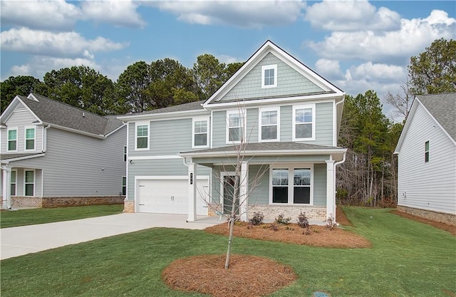 251 Arnewood Cir, Mcdonough, GA 30253 - craftsman-style home featuring concrete driveway, a front lawn, and an attached garage
