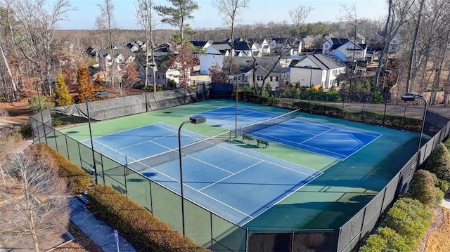 view of tennis court