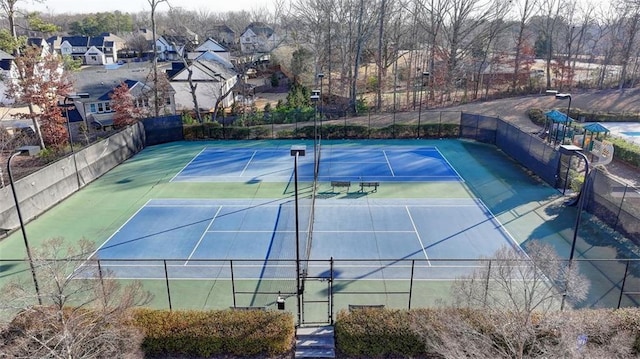 view of tennis court