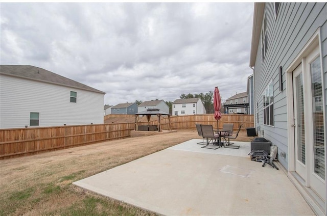 view of patio / terrace featuring a fenced backyard