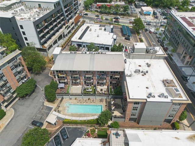 660 Glen Iris Drive # 206 & 109, Atlanta, GA 30308 - aerial view of a pool area
