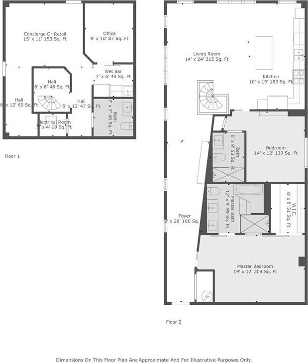 660 Glen Iris Drive # 206 & 109, Atlanta, GA 30308 - home floor plan