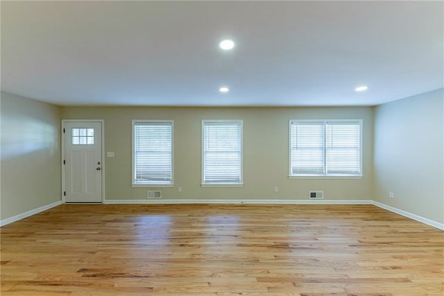 foyer entrance featuring light hardwood / wood-style flooring