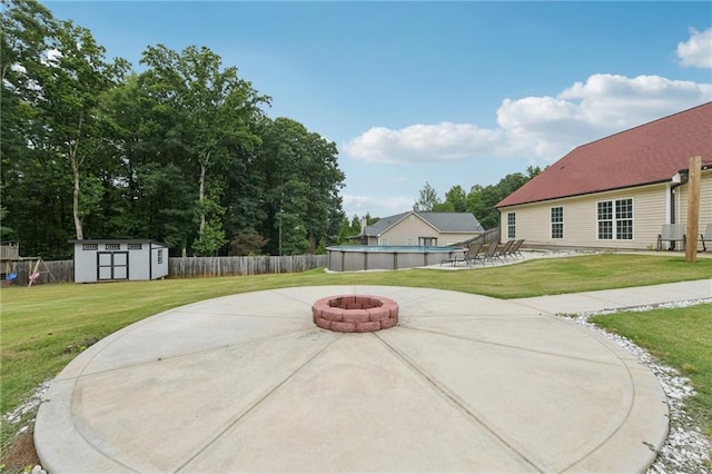 219 Summit Chase Dr, Jefferson, GA 30549 - view of patio featuring a fire pit