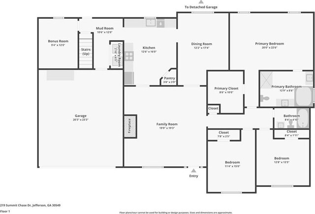 219 Summit Chase Dr, Jefferson, GA 30549 - home floor plan