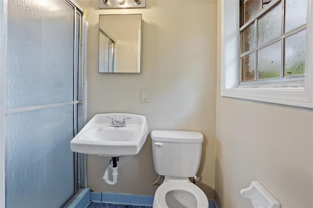 1513 Dupree Rd, Woodstock, GA 30189 - bathroom featuring toilet and a stall shower