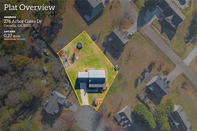 birds eye view of property