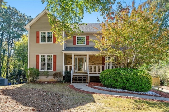 view of front of house featuring a porch