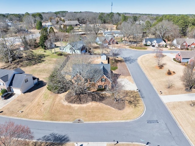 bird's eye view featuring a residential view