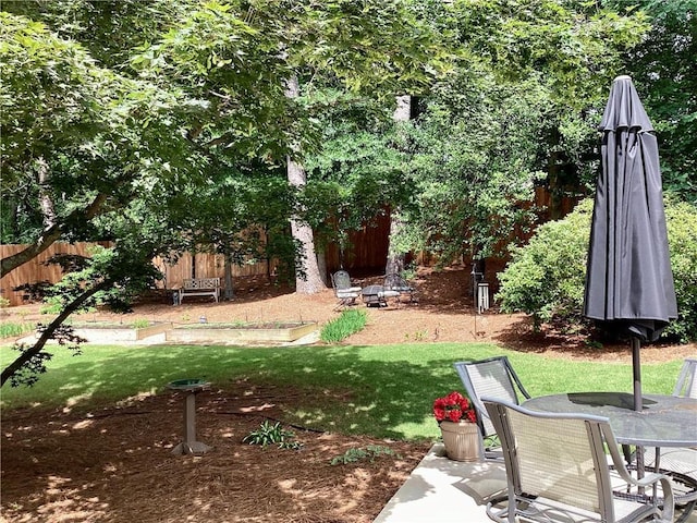 2917 Townley Cir, Atlanta, GA 30340 - view of yard featuring a patio area and outdoor dining space