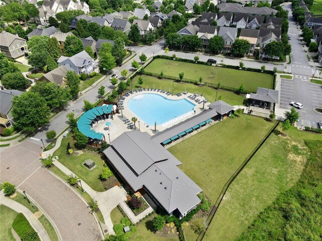 1954 Summit Trace Cir NW, Atlanta, GA 30318 - drone / aerial view of a pool area