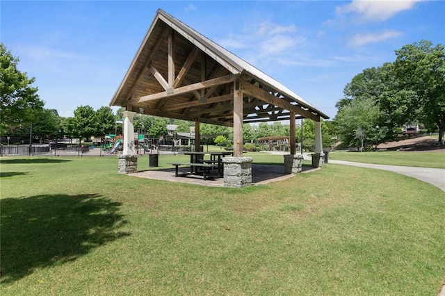1954 Summit Trace Cir NW, Atlanta, GA 30318 - surrounding community with a yard and a gazebo